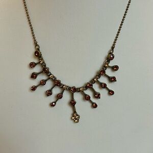 Elegant Bronze Toned Waterfall Bibb Necklace